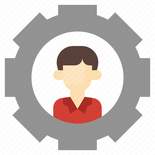 Management, boss, cogwheels, gears, support icon - Download on Iconfinder