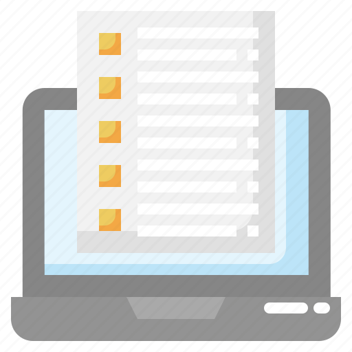 Online, survey, checklist, checkmark, data icon - Download on Iconfinder