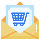 order, shopping, online, email, envelope, cart 