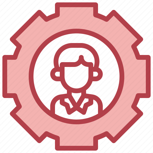Management, boss, cogwheels, gears, support icon - Download on Iconfinder