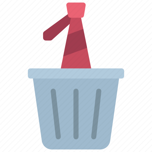 Throw, out, tie, bin, work, clothing icon - Download on Iconfinder