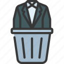 bin, work, uniform, trash, clothing, suit