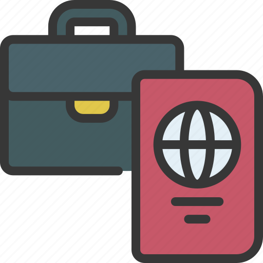Business, passport, travel, work, briefcase icon - Download on Iconfinder