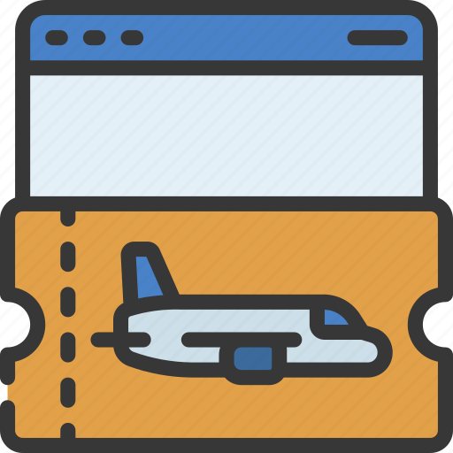 Digital, plane, ticket, eticket, flight, airplane icon - Download on Iconfinder