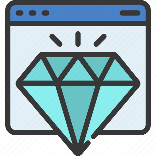 Digital, value, diamond, online, website icon - Download on Iconfinder