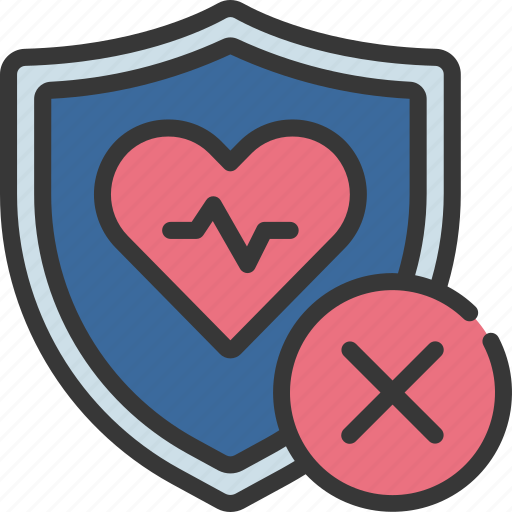 No, health, care, protection, shield, insurance icon - Download on Iconfinder