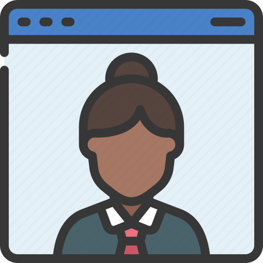 Online, business, woman, work, user, freelance icon - Download on Iconfinder