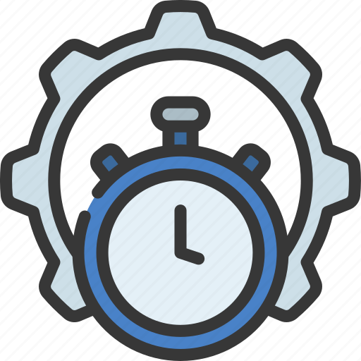 Time, management, manager, clock, cog icon - Download on Iconfinder