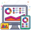 online data analytics, infographic, statistics, business chart, business graph 