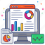 online data analytics, infographic, statistics, business chart, business graph 