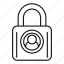 locked, personal, information, vector, thin 