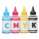 ink, cartridge, colorful, pattern, rainbow, printer, printing, print 