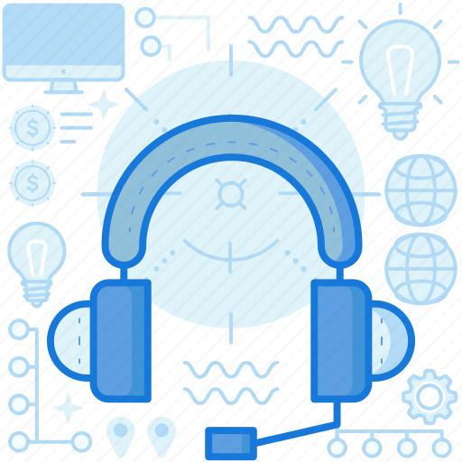 Audio, customer, headphones, headset, media, service, sound icon - Download on Iconfinder