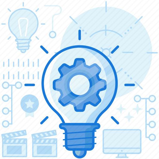 Digital, gear, idea, lightbulb, mind, process, thought icon - Download on Iconfinder