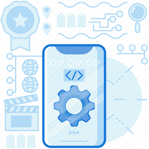Coding, gear, mobile, options, phone, programming, smartphone icon - Download on Iconfinder