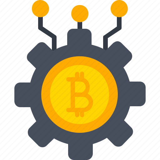 Bitcoin, crypto, cryptocurrency, miningiconiconsdesignvector icon - Download on Iconfinder
