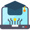 computer, education, elearning, student, haticoniconsdesignvector