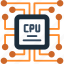 cpu, chip, chipset, digital, electronic, microchipiconiconsdesignvector 