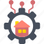 house, smart, technology, home, building, houseiconiconsdesignvector 