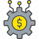 accounting, cash, dollar, money, currency, exchangeiconiconsdesignvector