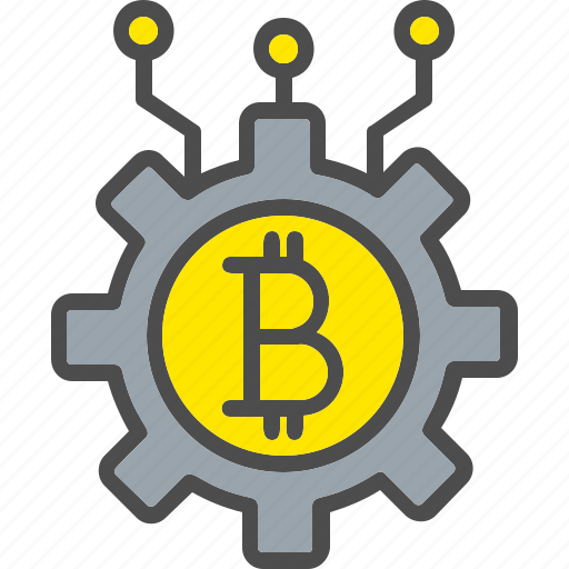 Bitcoin, crypto, cryptocurrency, miningiconiconsdesignvector icon - Download on Iconfinder