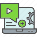 book, computer, digital, education, learning, onlineiconiconsdesignvector