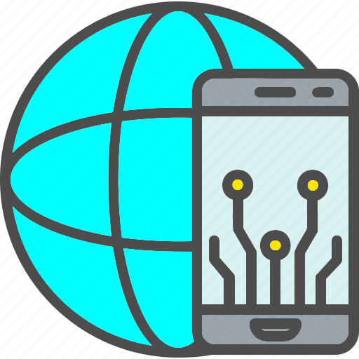Mobile, efficiency, global, globalization, interaction, management, productivityiconiconsdesignvector icon - Download on Iconfinder