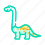 brachiosaurus, dinosaur, animal, character, jurassic, cute 