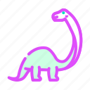 brontosaurus, dinosaur, animal, character, jurassic, cute