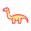 diplodocus, dinosaur, animal, character, jurassic, cute 