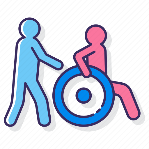 Carer, caretaker, disabled, nurse icon - Download on Iconfinder