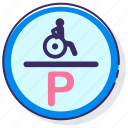 disabled, parking, sign, wheelchair