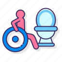 bathroom, disabled, toilet, wheelchair