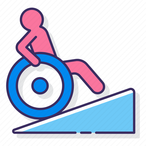 Disabled, handicap, ramp, wheelchair icon - Download on Iconfinder