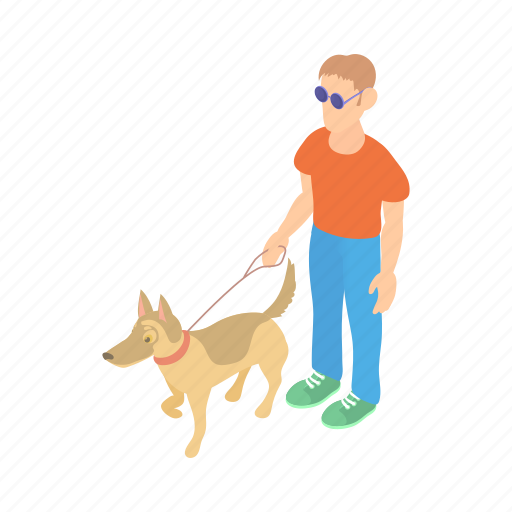 Animal, blind, cartoon, disabled, dog, guide, pet icon - Download on Iconfinder