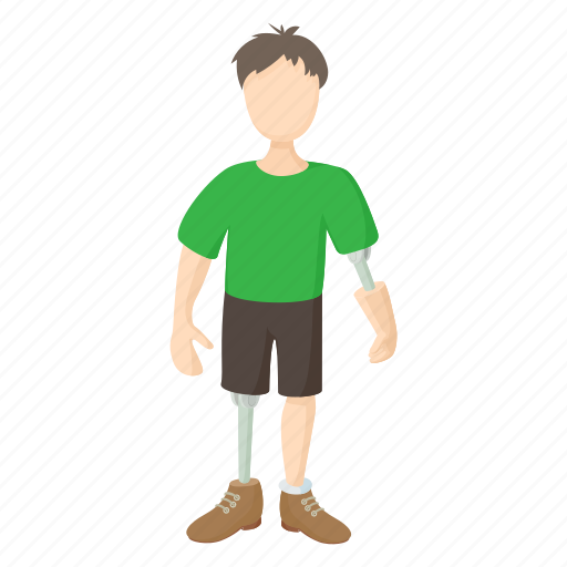 Artificial, disability, disabled, health, leg, person, prosthetic icon - Download on Iconfinder