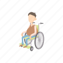 chair, disabled, human, man, medical, wheel, wheelchair