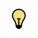 bright, bulb, idea, light