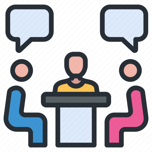Mediation, brainstorm, discussion, conversation, team, communications, meeting icon - Download on Iconfinder