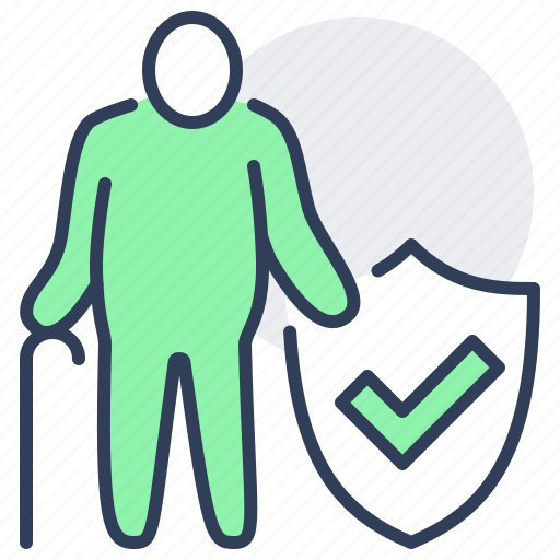 Care, elderly, insurance, pension, protect, senior icon - Download on Iconfinder
