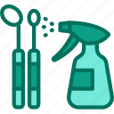 disinfection, instruments, spray