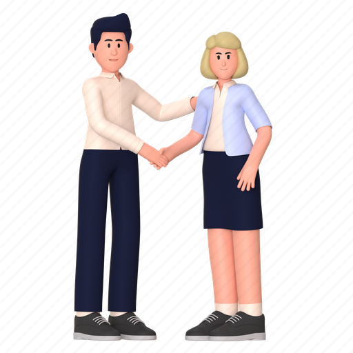 Deal agreement, cooperation, contract, partnership, handshake, teamwork, deal 3D illustration - Download on Iconfinder