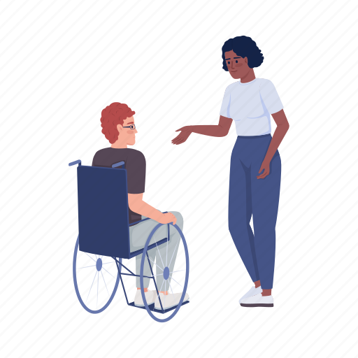Disabled man, offer help, support, social inclusion icon - Download on Iconfinder