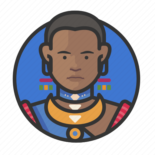 African, avatar, avatars, queen, traditional, tribal, woman icon - Download on Iconfinder