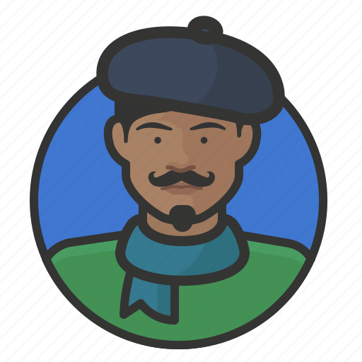 Artist, avatar, avatars, beret, french, man, scarf icon - Download on Iconfinder