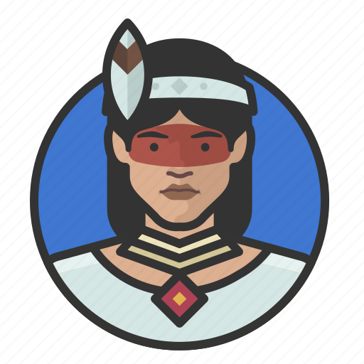 Avatar, avatars, brazilian, indian, tribal, woman icon - Download on Iconfinder