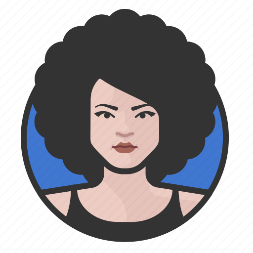 Afro, avatar, avatars, disco, woman icon - Download on Iconfinder