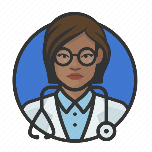 African, avatar, avatars, doctor, physician, woman icon - Download on Iconfinder