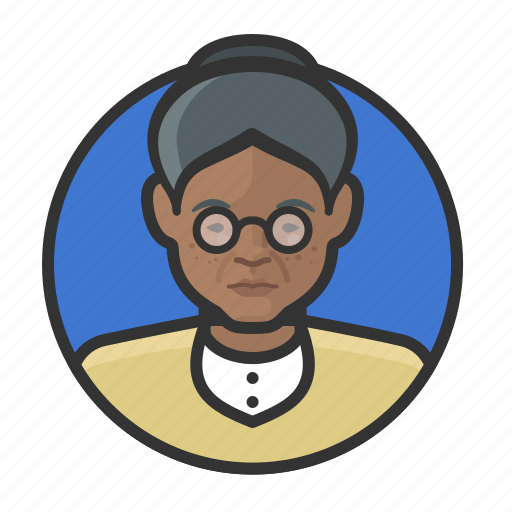African, avatar, avatars, elderly, old woman, woman icon - Download on Iconfinder