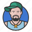 avatar, avatars, baseball cap, hat, hiphop, man 